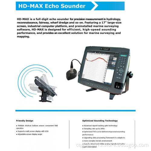 Dual Frequency Color Echo Sounder w/500kW GPS+Beacon